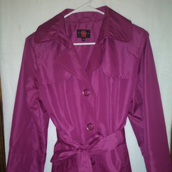 Gallery Jackets & Blazers - Gallery Rain Coat. Fuschia color